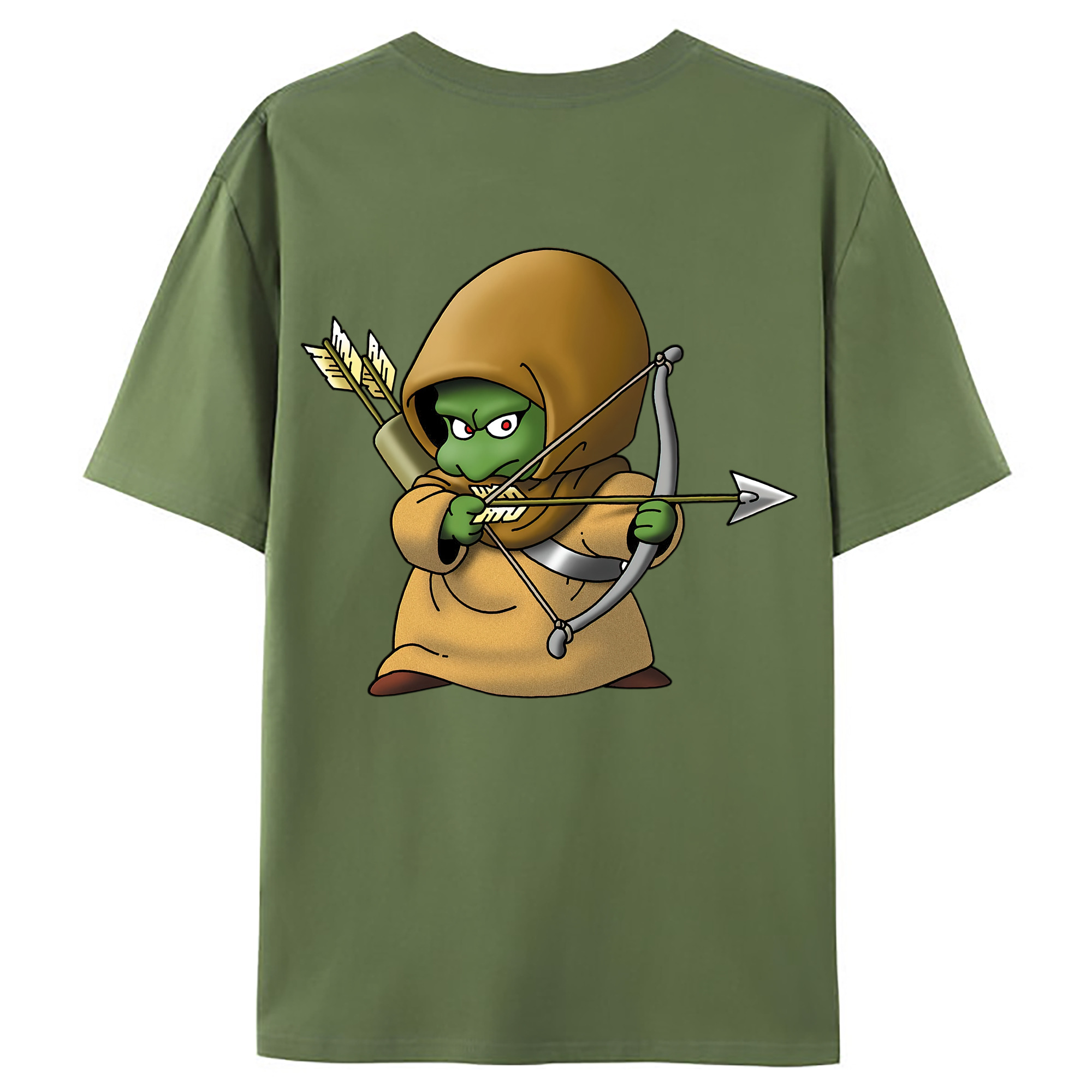 （画像用） ドラゴンクエスト Doragon Kuesuto Dragon Quest 綿100％ メンズ半袖Tシャツ（バックプリント） 通気性